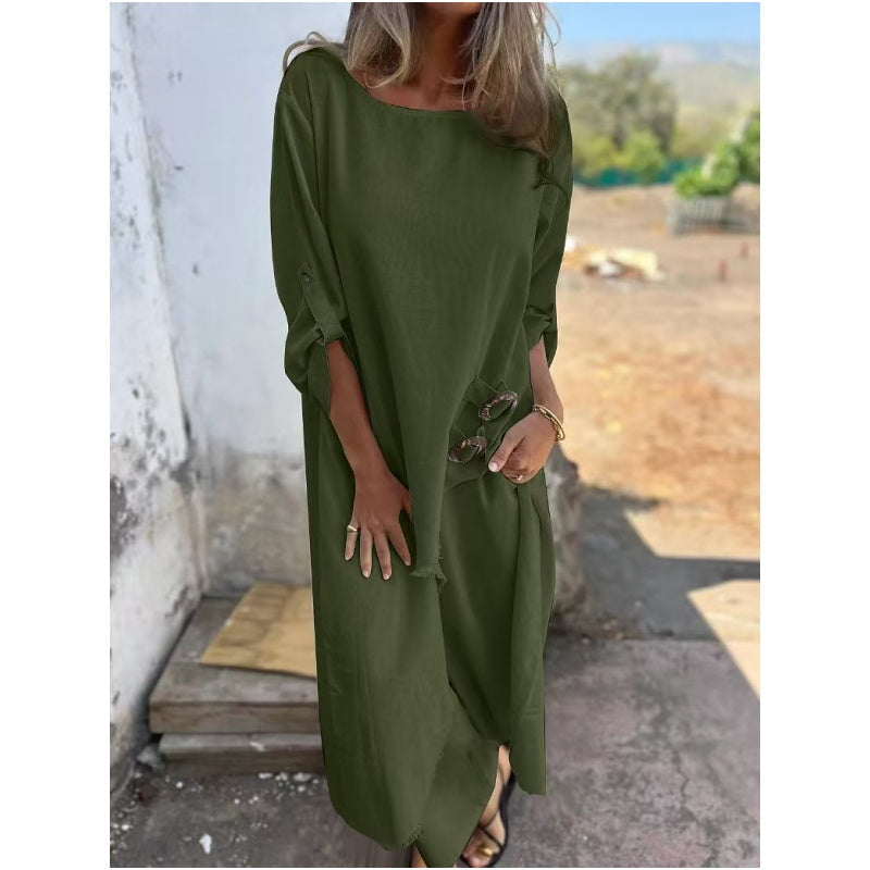 Abby | Ongelijke Jurk en Losse Broek Sets